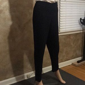 Side zip black dress pants: Garfield & Marks